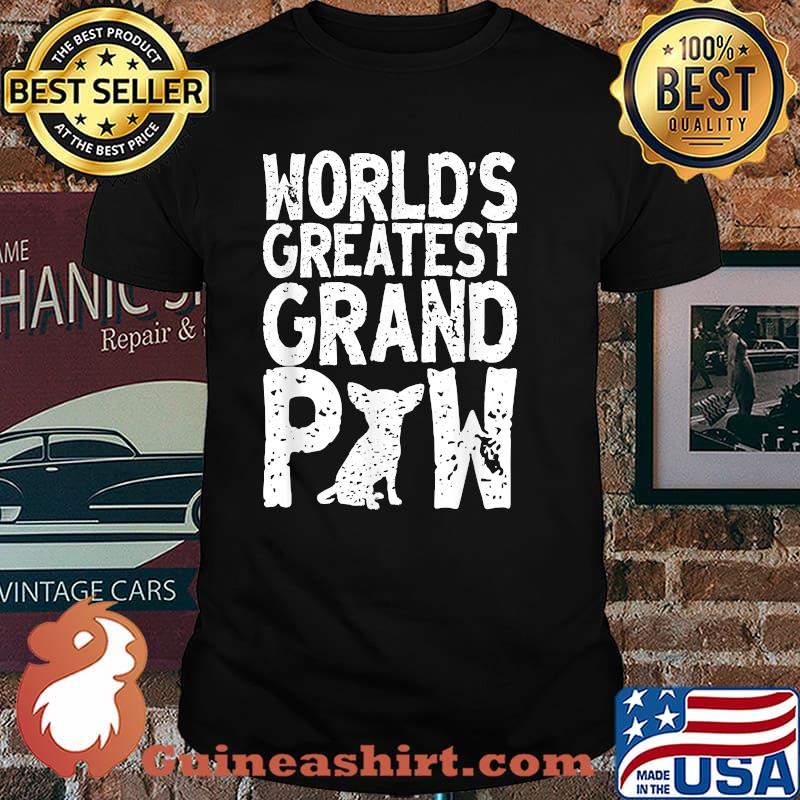 Worlds Greatest Grand Paw French Bulldog Grandpaw T-Shirt