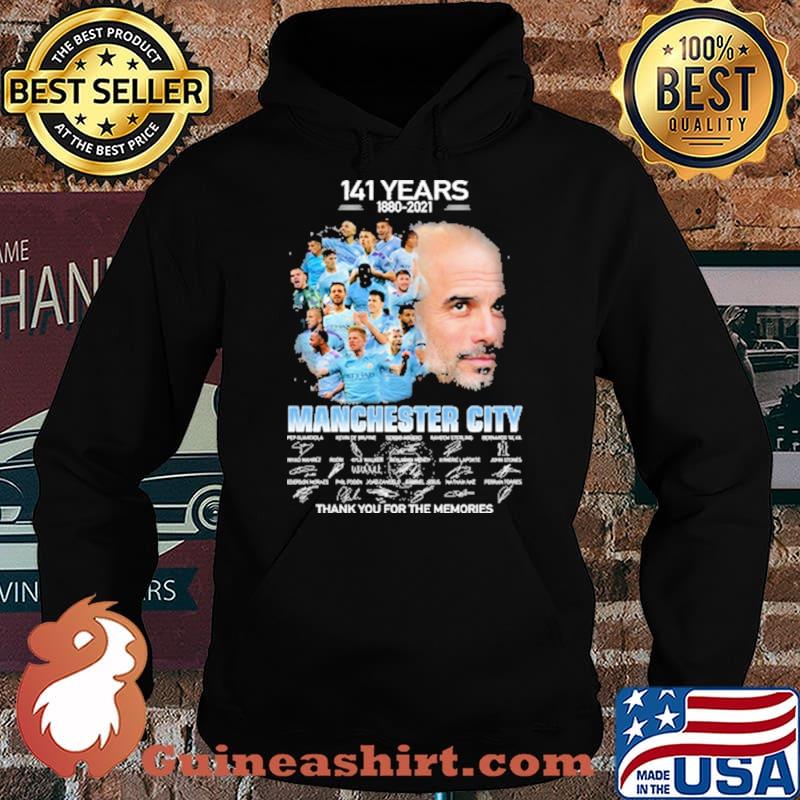 141 years 1880 2021 manchester city thank you for the memories signatures Hoodie