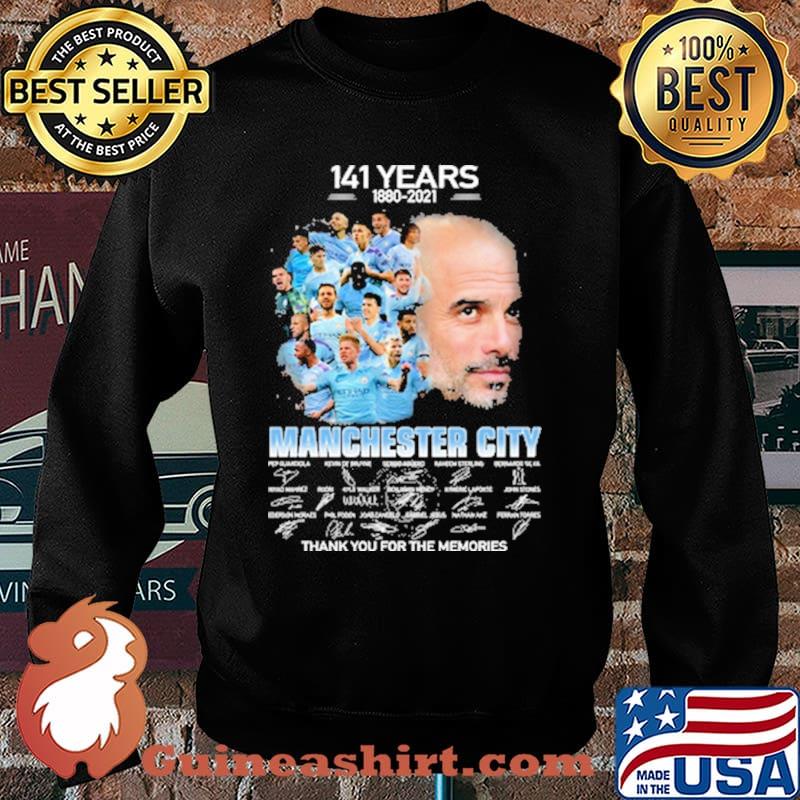 141 years 1880 2021 manchester city thank you for the memories signatures Sweater