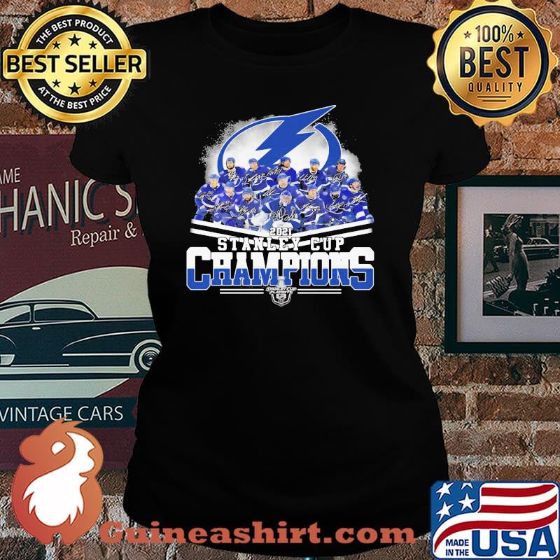 2021 Stanley Cup Champions Tampa Bay Lightning Hockey Shirt Laides tee