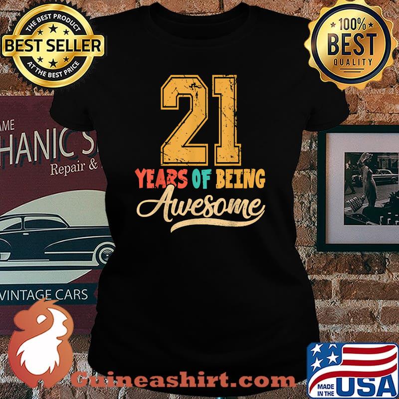 21 years of being awesome vintage Laides tee