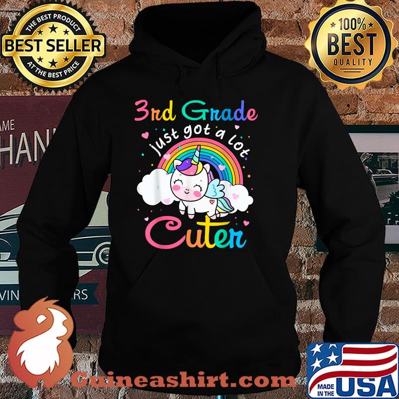 3RD Grade Just Got A Lot Cuter Rainbow Unicorn T-Shirt Hoodie