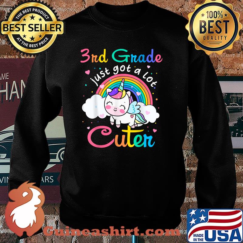3RD Grade Just Got A Lot Cuter Rainbow Unicorn T-Shirt Sweater
