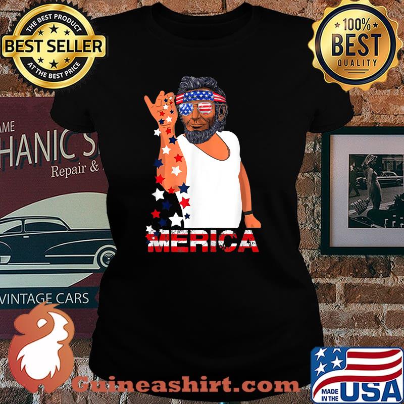 4th of July Abraham Lincoln 'Merica Salt Bae Style Shirt Laides tee