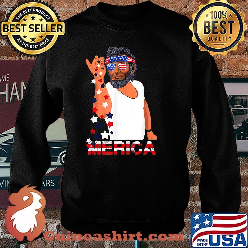 4th of July Abraham Lincoln 'Merica Salt Bae Style Shirt Sweater
