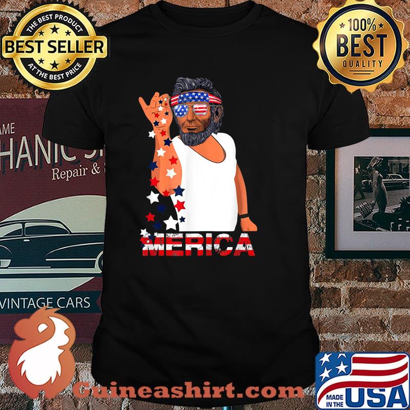 4th of July Abraham Lincoln 'Merica Salt Bae Style Shirt