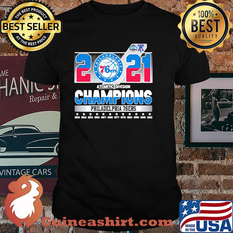 Atlantic division champions 2021 philadelphia 76ers shirt