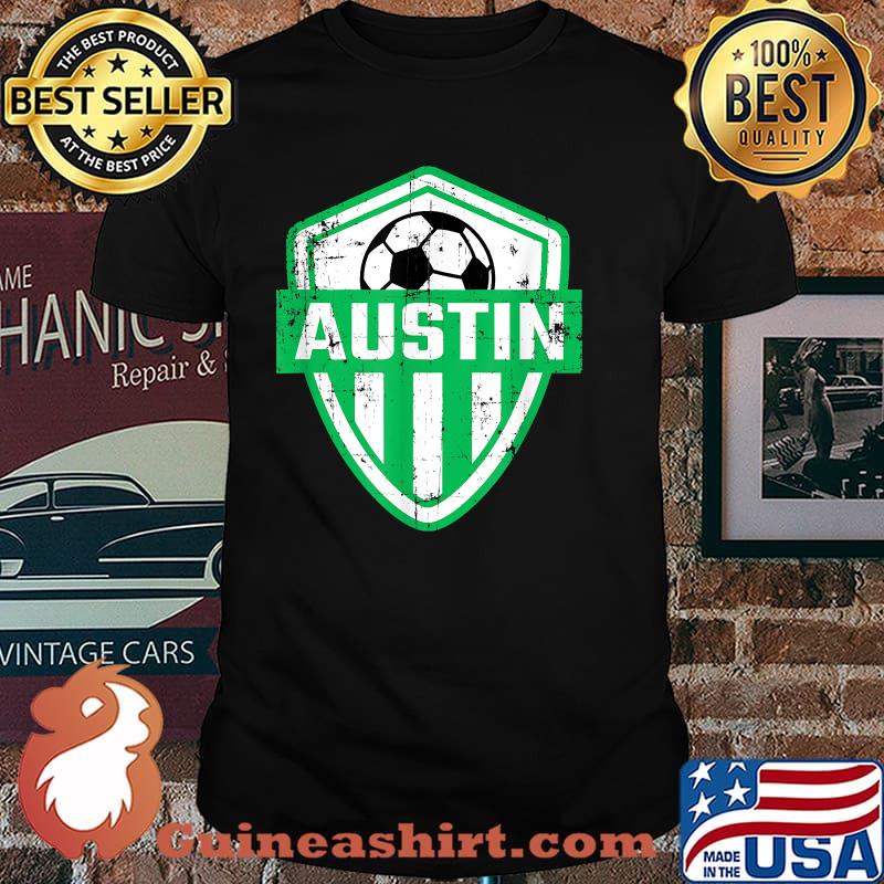 Austin Soccer Jersey Style Team Fan FC Texas Sports Verde T-Shirt