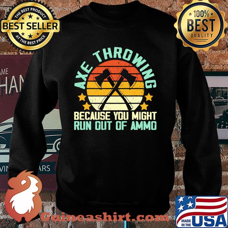 Axe throwing because you might run out of ammo vintage Sweater