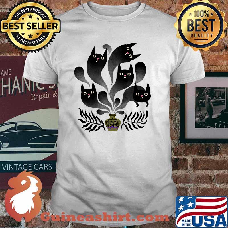 Black Cat Magic Potion Halloween ghost T-Shirt