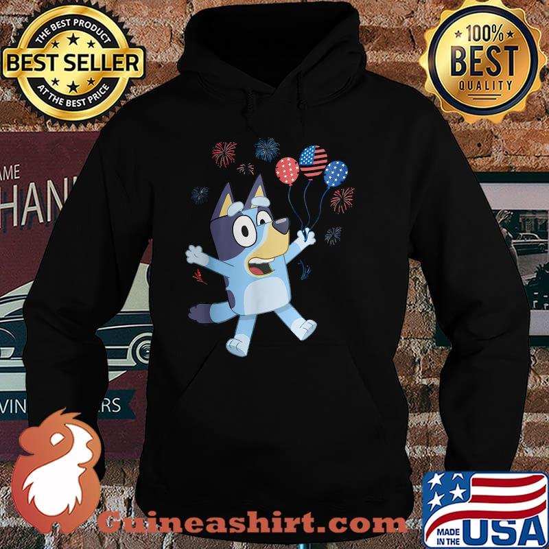 Blueys Firework Balloons 4th of July T-Shirt Hoodie