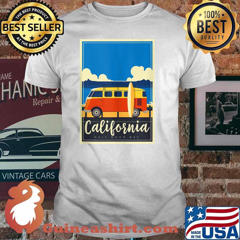 California Surfing Mavericks Half Moon Bay Shirt