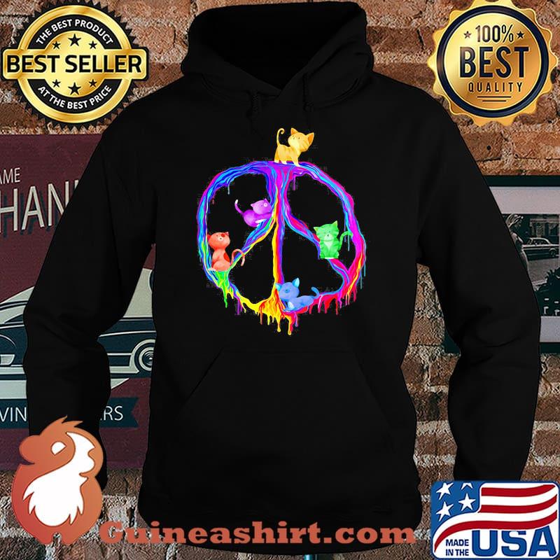 Cat Peae Love Hippie Shirt Hoodie
