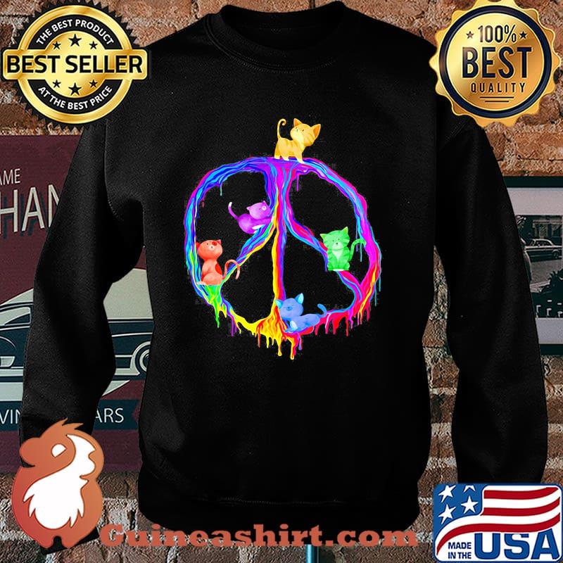 Cat Peae Love Hippie Shirt Sweater