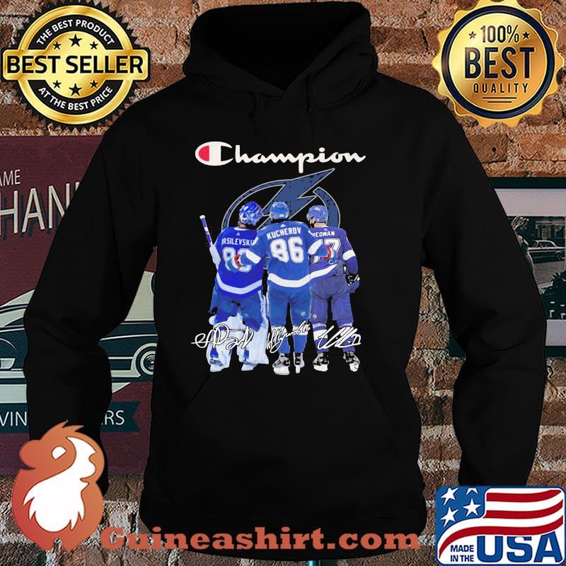 Champion tampa bay lightning signatures Hoodie