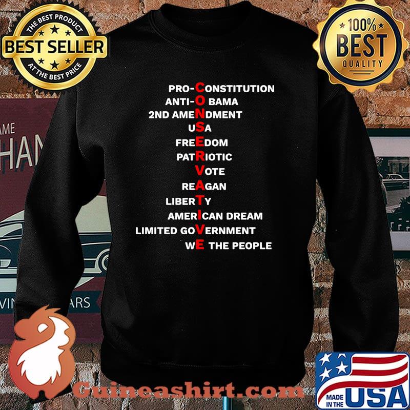 Conservative anti obama usa freedom patriotic vote reagan Sweater