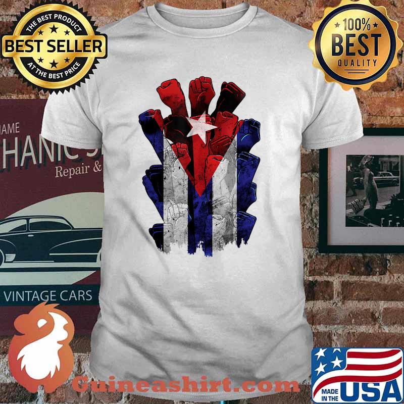 Cuban Protest Fist Flag S.O.S. Cuba Libre SOS Cuba Freedom Shirt