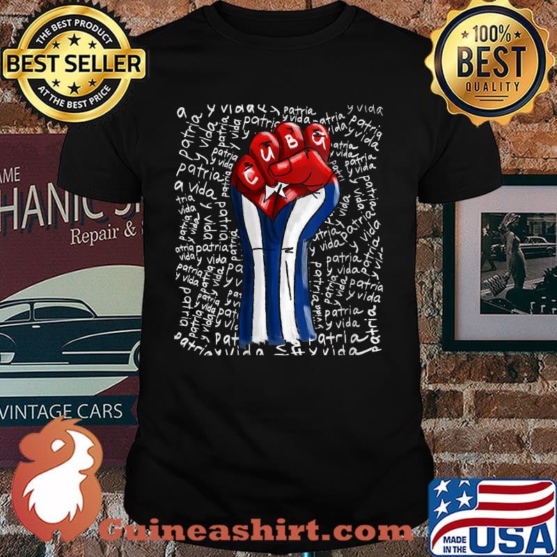 Cuban Protest Fist SOS. Cuba Libre Libertad T-Shirt