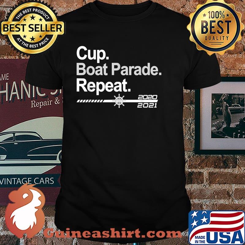 Cup Boat Parade Repeat Hockey Fans Boating T-Shirt