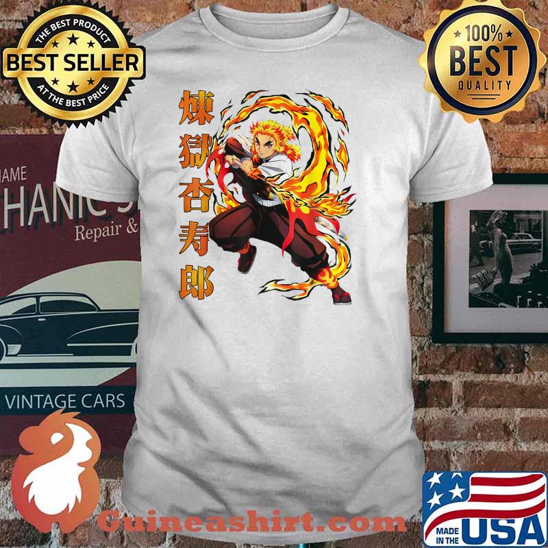 Demons Slayers Kimetsus No Yaibas Rengokus Shirt
