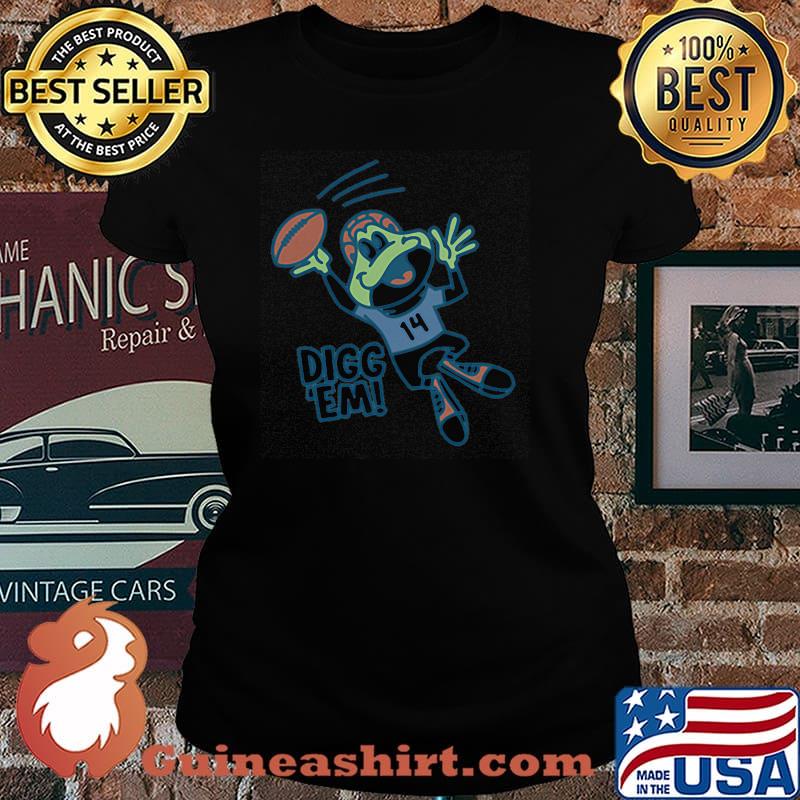 Digg em frog football Laides tee