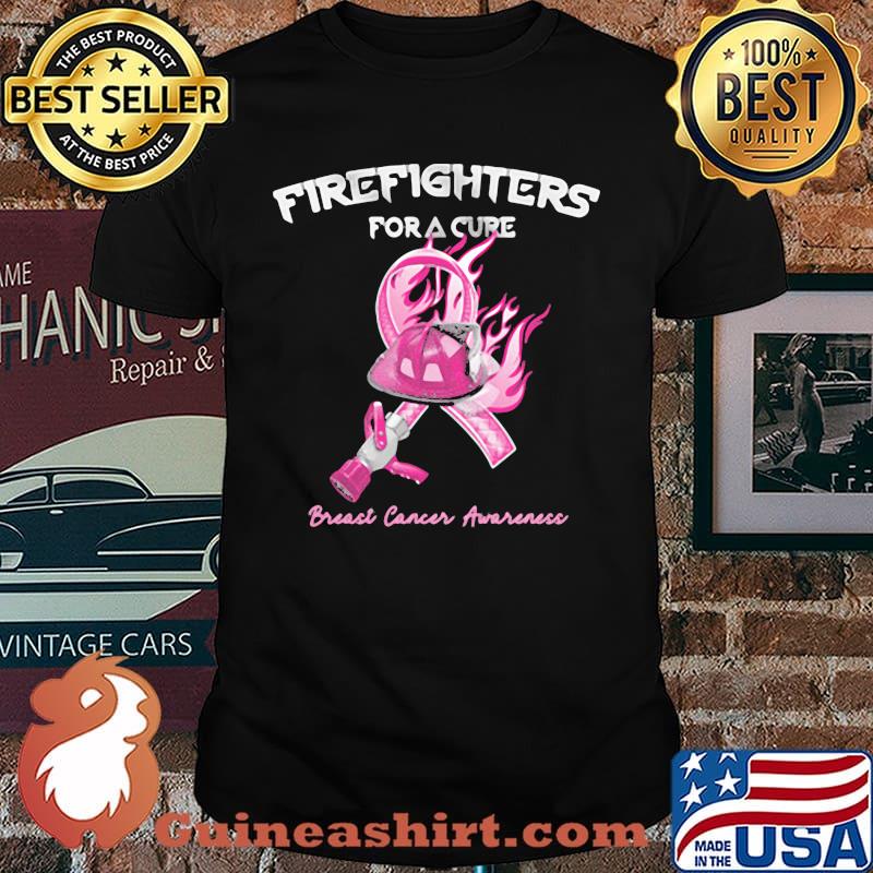 Firefighter Fora Cure Breast Cancer Awareness Shirt