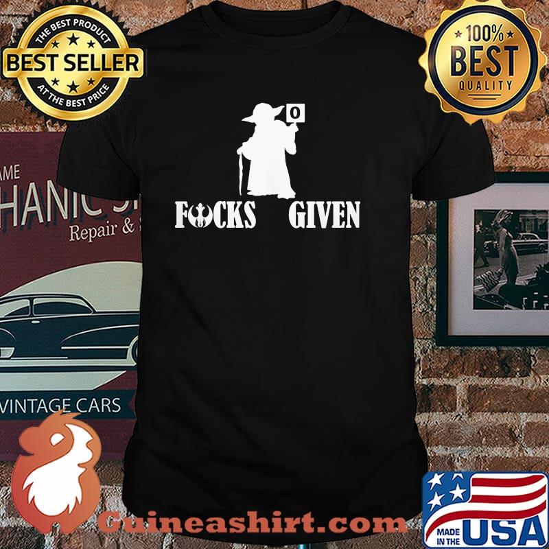 Fucks given yoda star wars shirt