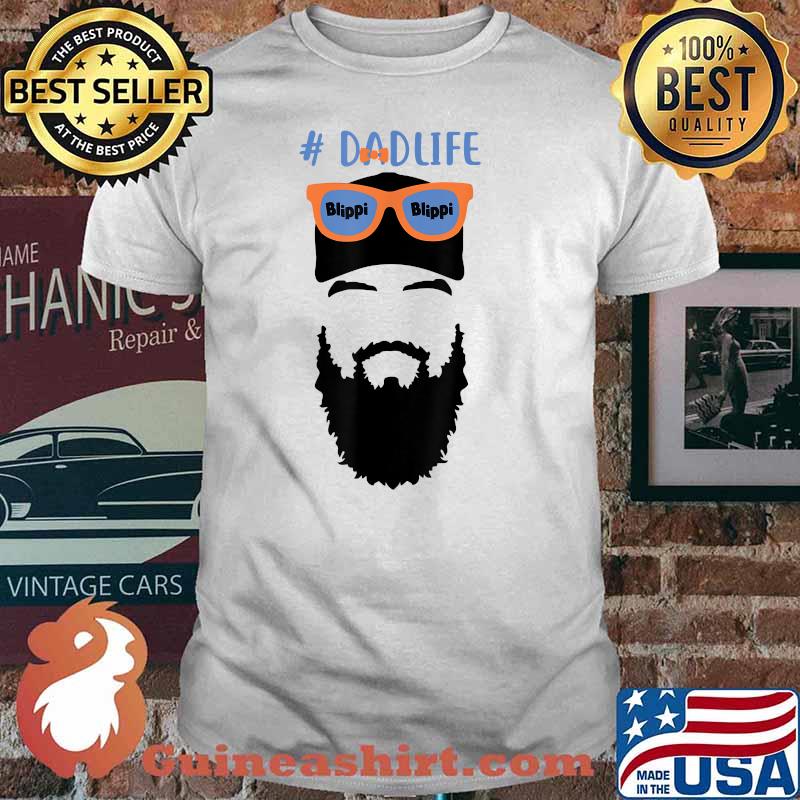 Funny Blippis Bearded Dad Life T-Shirt