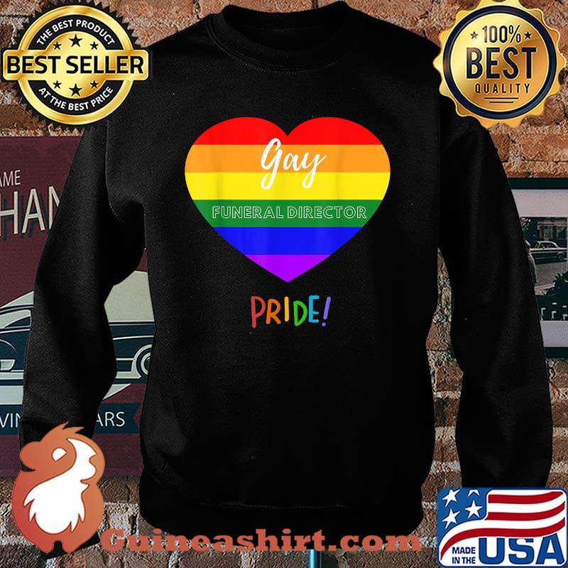 Gay Funeral Director Pride Heart Lgbt T-Shirt Sweater