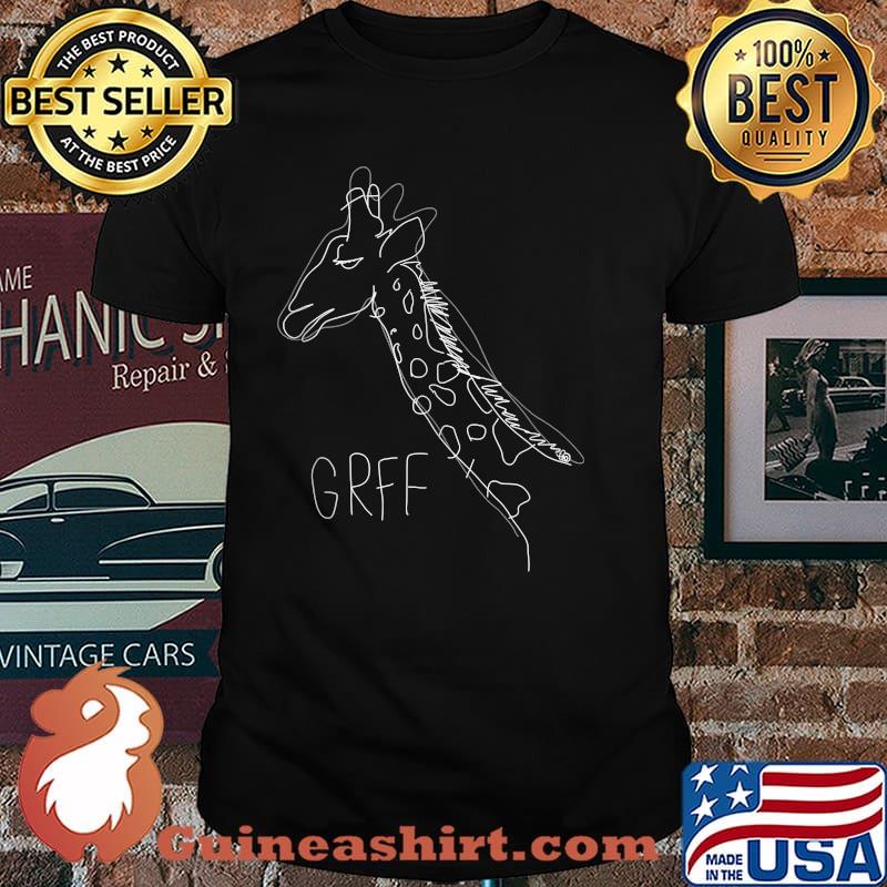GRFF Abstract Blind Contour Giraffe Shirt
