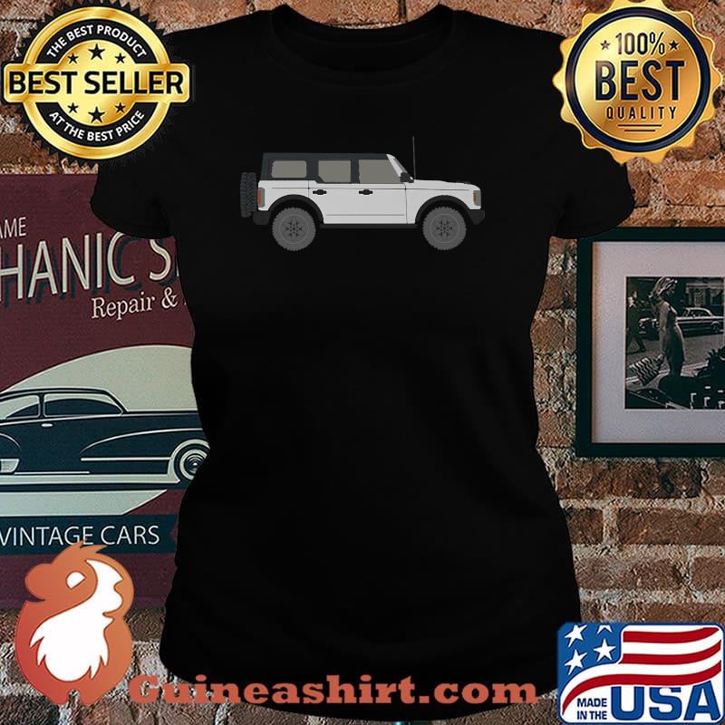 Griswold's Garage New Bronco 6g White 4 Door Premium Shirt Laides tee