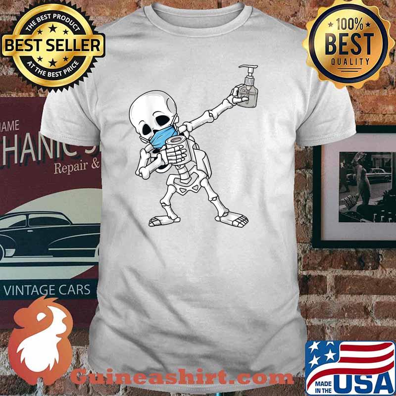 Halloween Dabbing Skeleton Skull Shirt