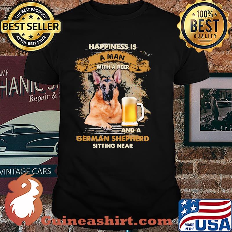 Happiness Is An Old Woman With A Wine And A German Sitting Near Shirt