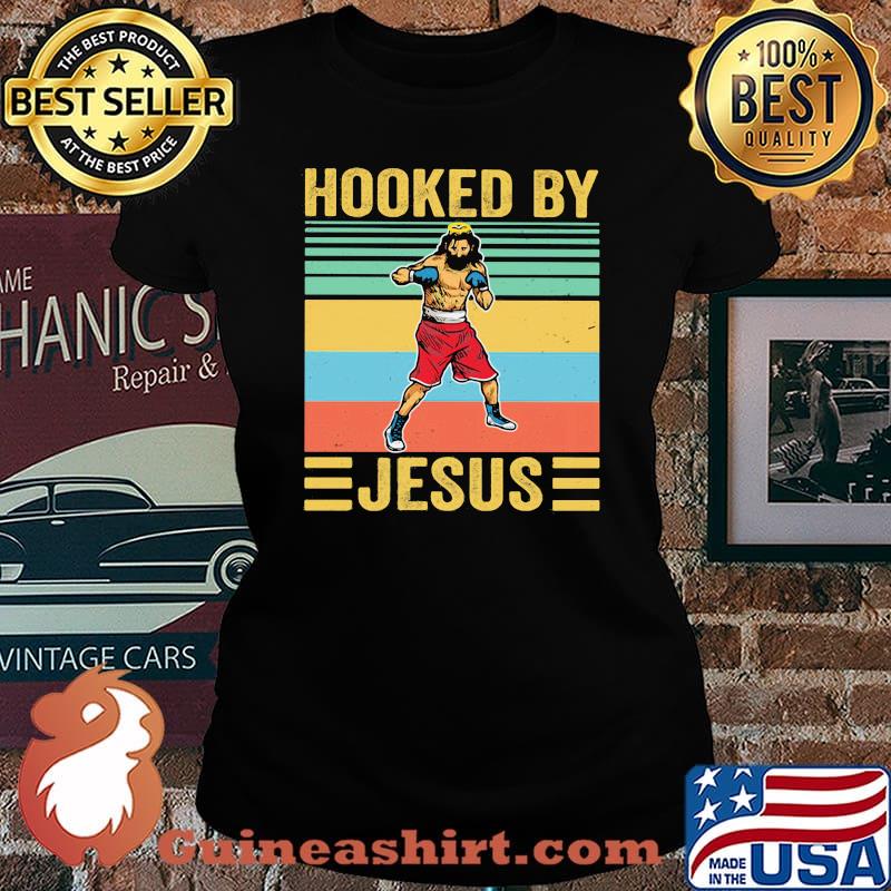 Hooked By Jesus Vintage Shirt Laides tee