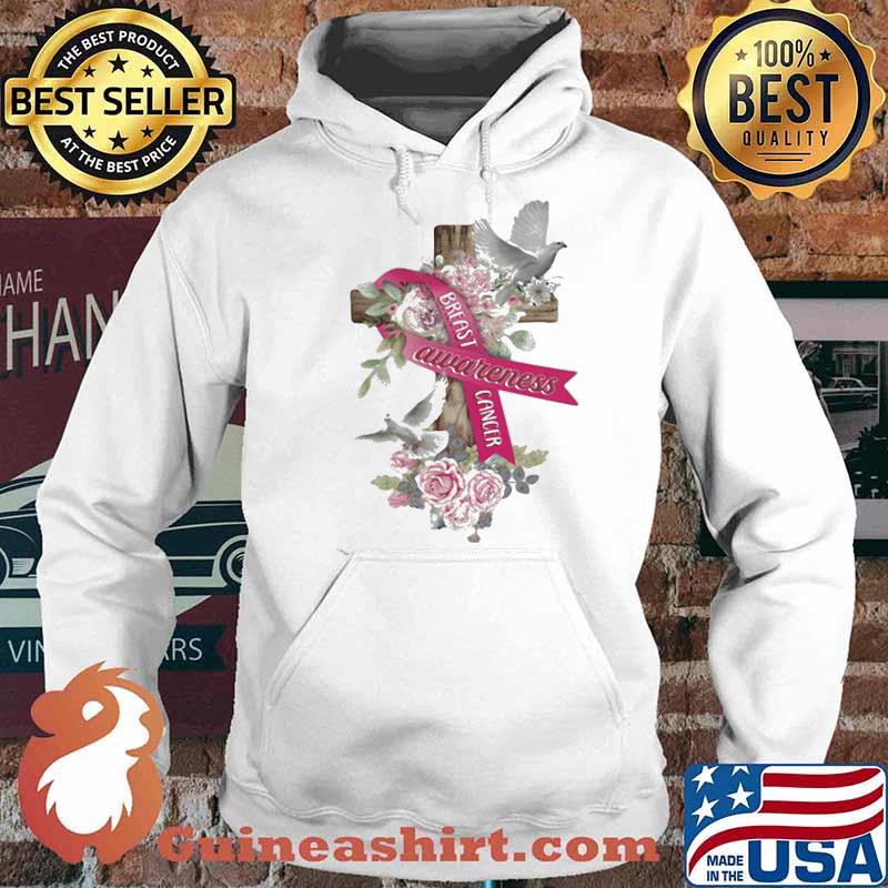 I Breast Cancer Awareness Dove Flower Shirt Hoodie