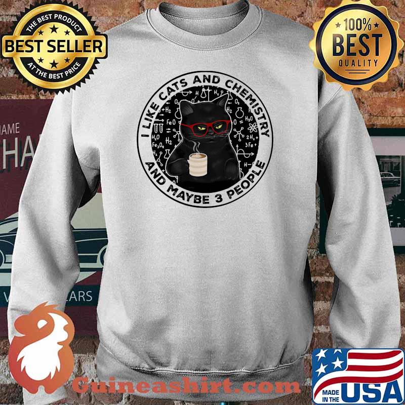 I like cats and chemistry and maybe 3 people Sweater