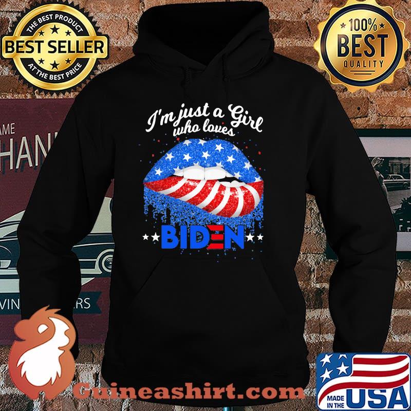 I'm Just A Girl Who Loves Biden Mouth Shirt Hoodie