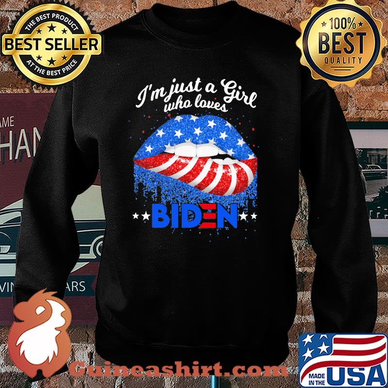 I'm Just A Girl Who Loves Biden Mouth Shirt Sweater