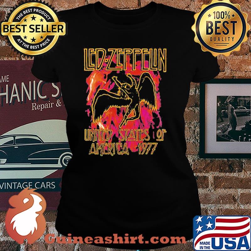 Led zeppfin united states of america 19977 love music Laides tee
