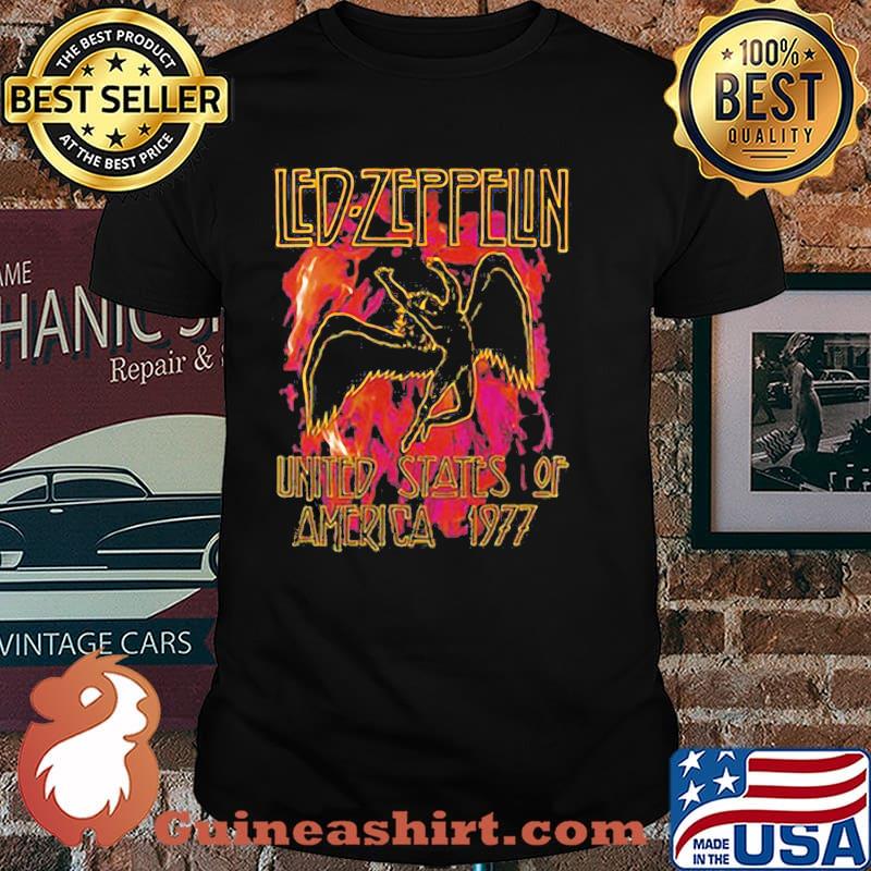 Led zeppfin united states of america 19977 love music shirt