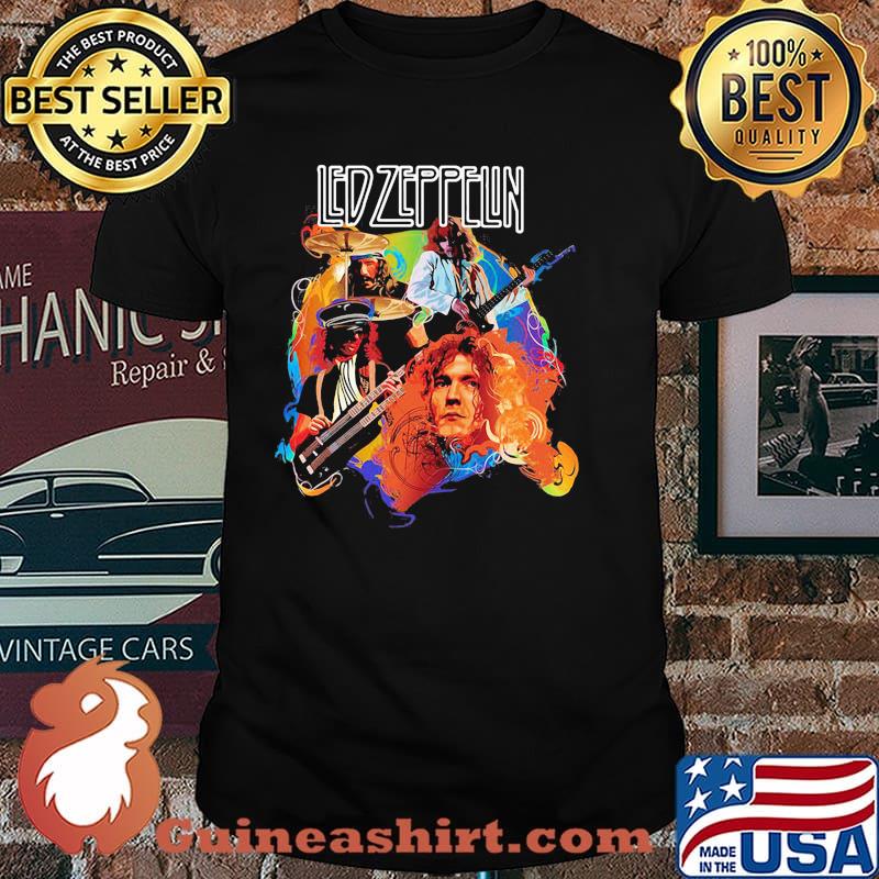 Led zeppfin watercolor love music shirt