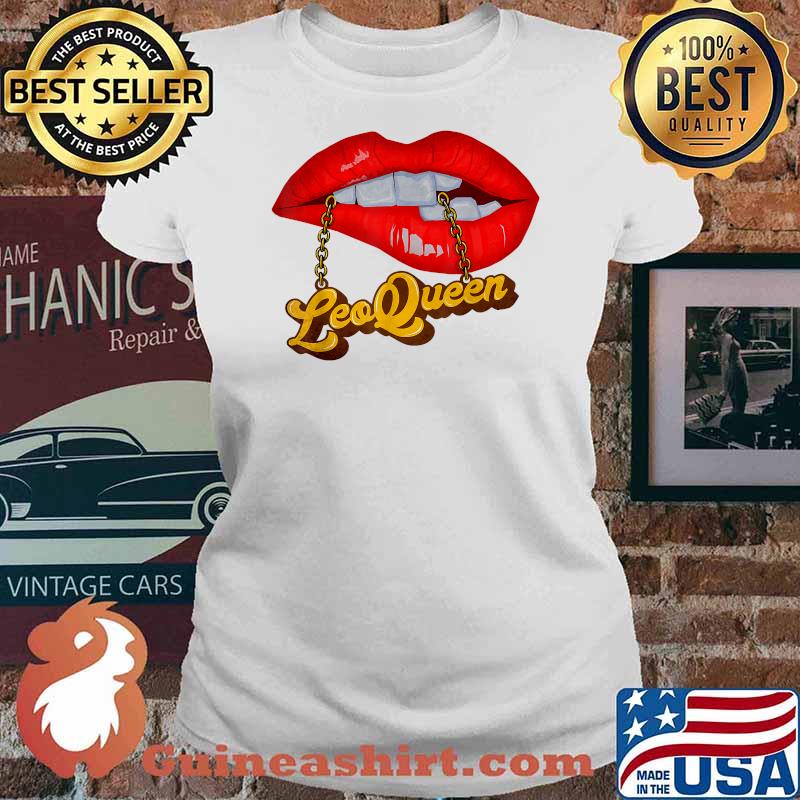 Leo Queen Lips T-Shirt Ladies tee
