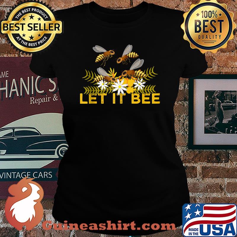 Let It Bee Daisy Flower T-Shirt Laides tee