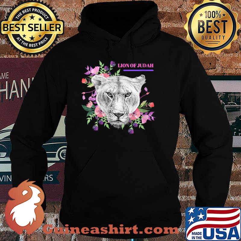 Lion of Judah Flower T-Shirt Hoodie