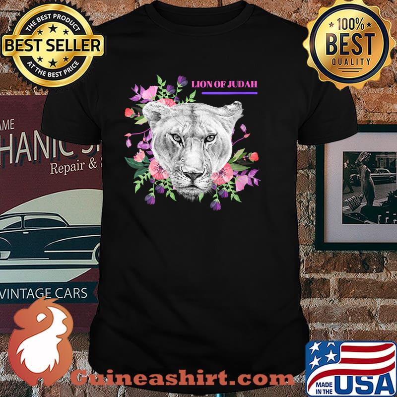 Lion of Judah Flower T-Shirt