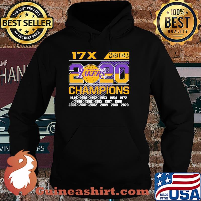Los Angeles Lakers 2020 17 Time NBA Finals Champions Shirt
