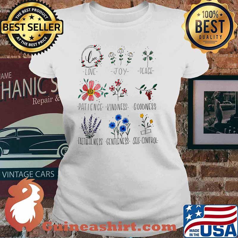 Love Joy Peace Fruit Of The Spirit Positive Affirmation Shirt Ladies tee
