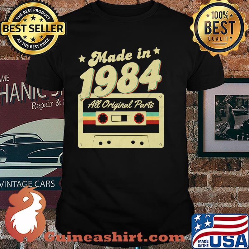 Made in 1984 Born All Original Parts Retro Vintage Cassette Premium Shirt
