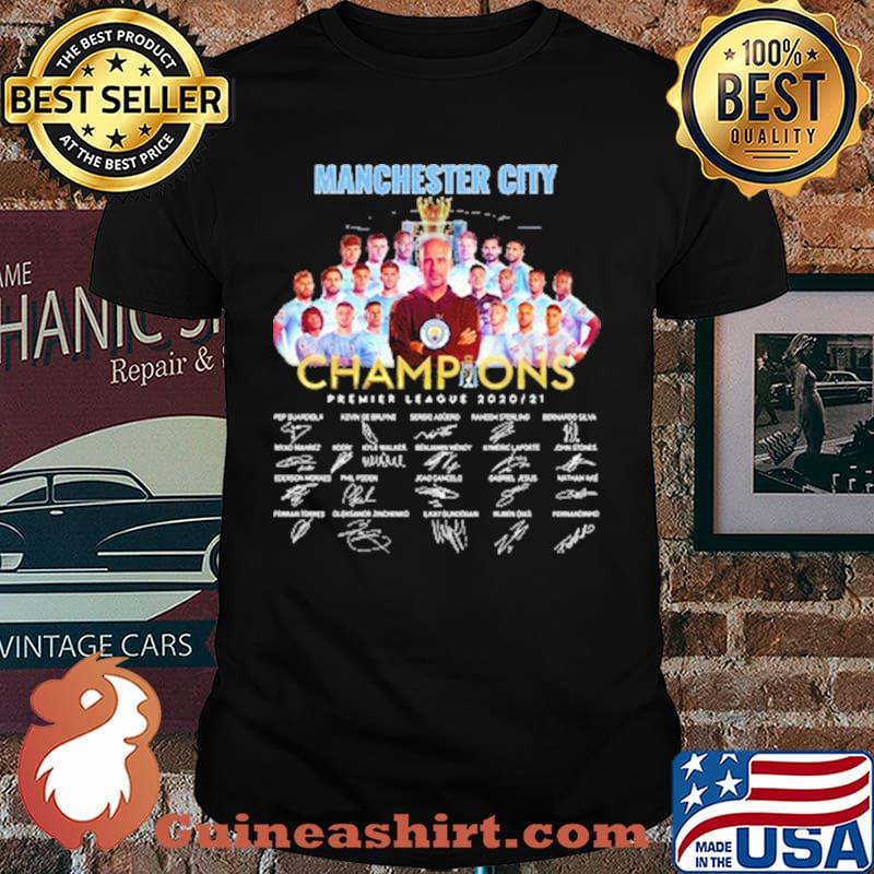 Manchester city champions premier league 2021 signatures shirt