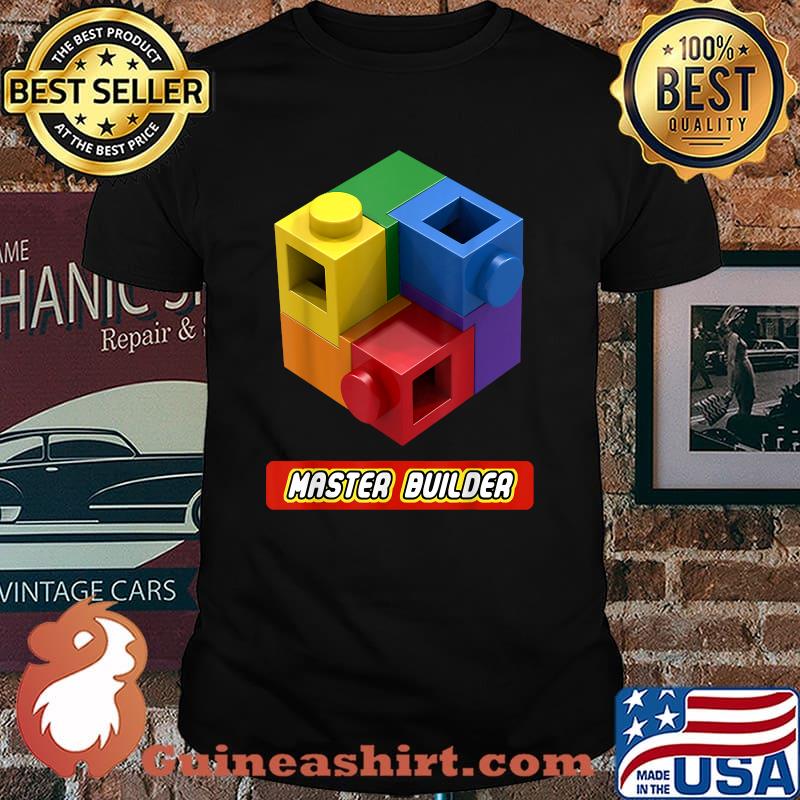 Master Builder Building Blocks Brick Builders Toys T-Shirt